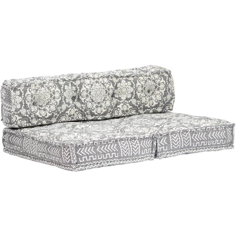 Pouf Gris clair Tissu
