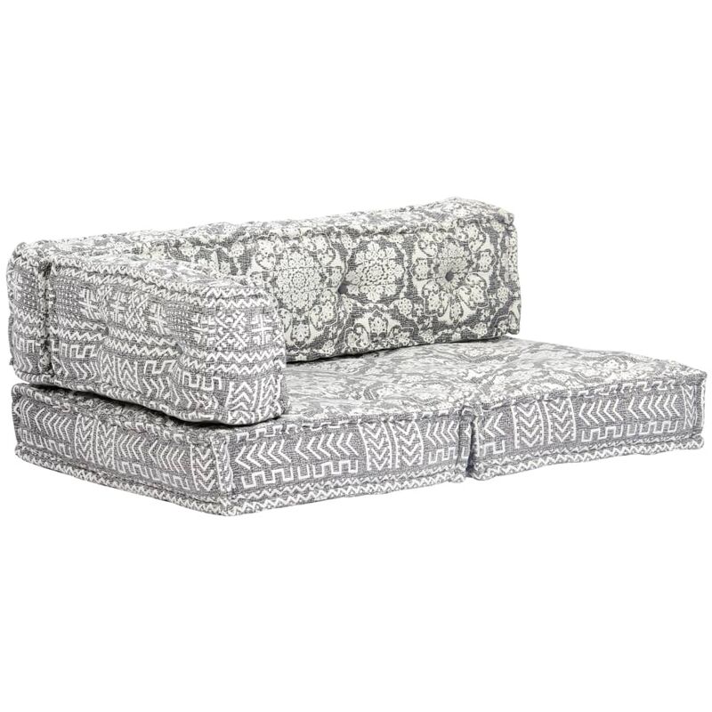 Pouf Gris clair Tissu