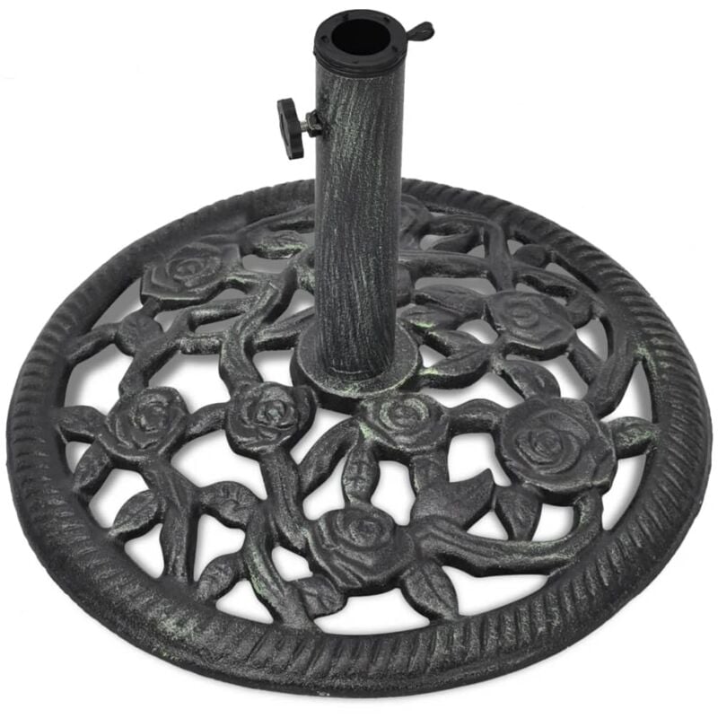 Inlife Socle de parasol en fonte 12 kg 48 cm