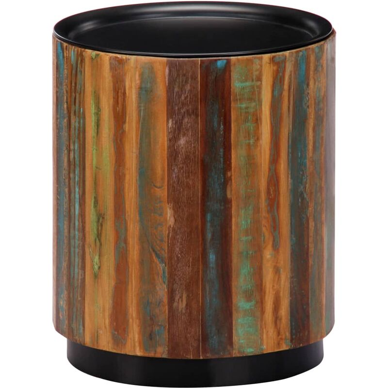 Table basse 38 x 45 cm Bois de récupération massif