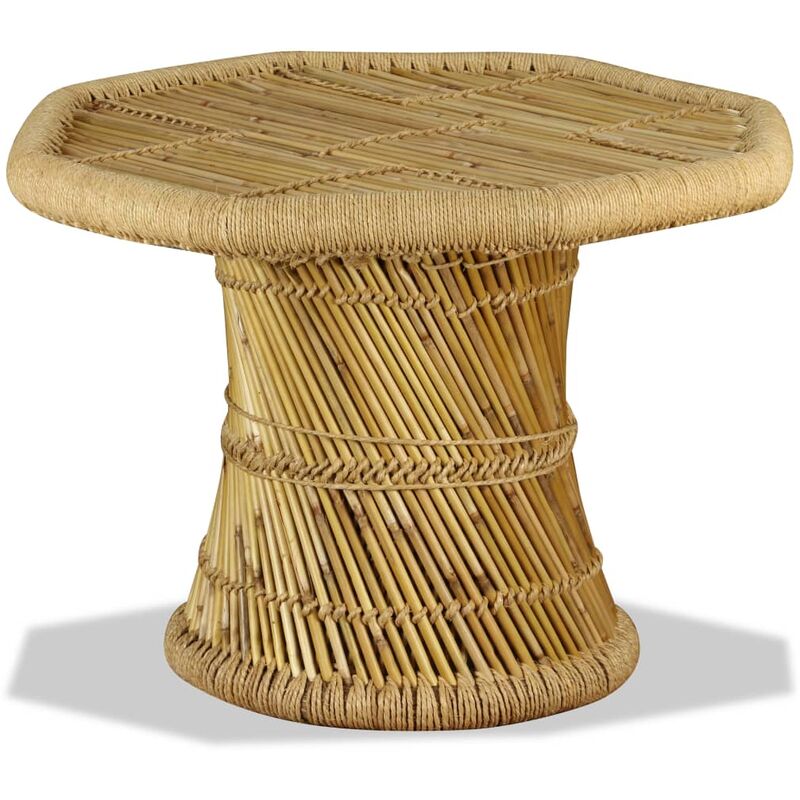 Table basse octogonale Bambou 60 x 60 x 45 cm