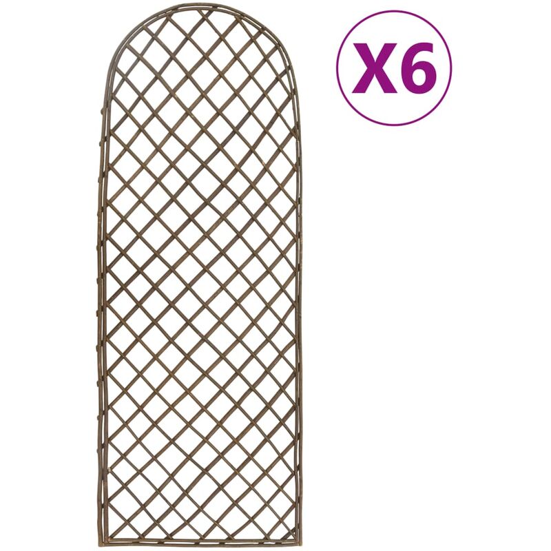 True Deal - Treillis de jardin 6 pcs 45x170 cm Saule