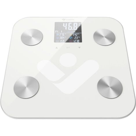 truelife FitScale W6 BT Personenwaage digital Wägebereich (max.)=180 kg Weiß, Grau Mit Bluetooth