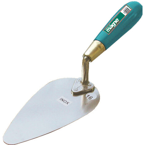 Truelle couvreur inox 16cm pour travaux toiture – Durabilité élevée pour chantiers humides – Manipulation précise et aisée – Forges De Magne