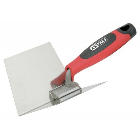 Truelle d'angle interieur - lame flexible inox 100x125mm - manche bi-composant