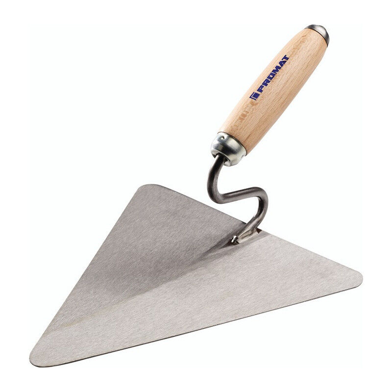 Truelle de maçon berlinoise L240xl213mm avec manche en frêne col en s acier pro
