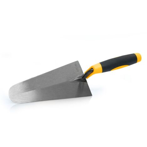 Truelle de maçon Portugaise forgée ronde 220mm Acier trempé Manche Bi-matière VITO