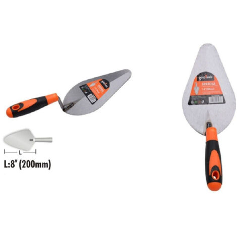 Truelle En Acier 200mm 8" Manche Antidérapant Spatule De Pêche Pour Maçonnerie 90493