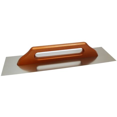 Truelle en acier inoxydable avec manche en bois 130380 mm lisse - E-313-8380