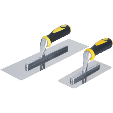 Truelle lisse en acier inoxydable, 8" et 14", pour plâtrage et finition murale