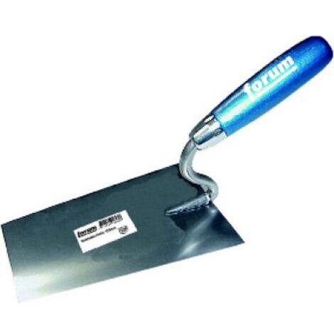Truelle plâtrier, lame et queue en acier inoxydable, Dimensions : 160 mm