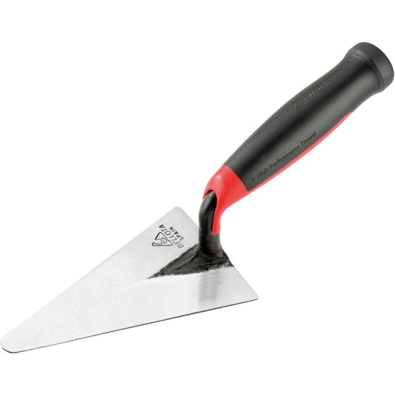 Truelle pointue 125 x 75 mm manche en g, forgé, à 2 branches