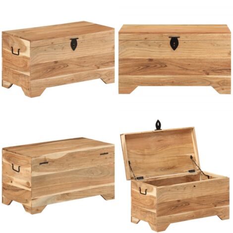 Truhe Massivholz Akazie - Aufbewahrungstruhe -  Aufbewahrungsbox - Home & Living