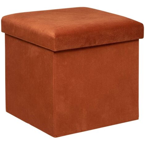 Truhenhocker Lilou Samt - 38x38 cm