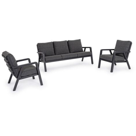 Truman Gartenlounge-Set Anthrazit
