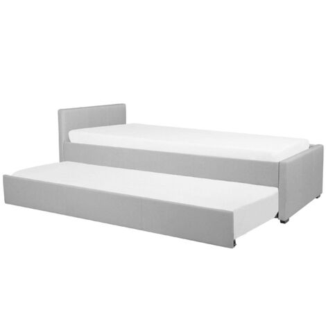 Trundle Bed Fabric MARMANDE 80 x 200 cm (EU Small Single) Light Grey