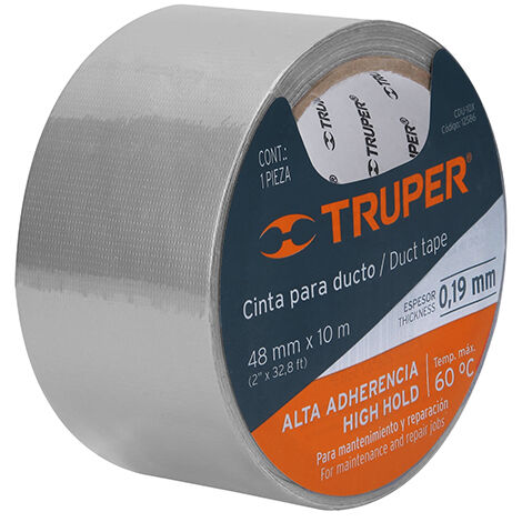 Truper Cinta americana gris 48mm x 10 mt