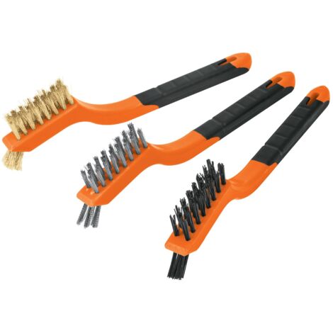 Truper Juego 3 mini cepillo de alambre 10652