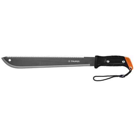 Truper Machete doble filo sierra 45 cm en blister