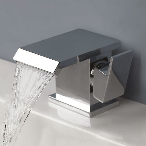 Truro Waterfall Basin Mono Mixer Tap & Pop Up Waste Chrome
