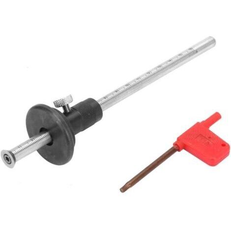 Trusquin en acier inoxydable –Précision 0.01 mm –Longueur 183 mm –Mesures précises pour travail du bois