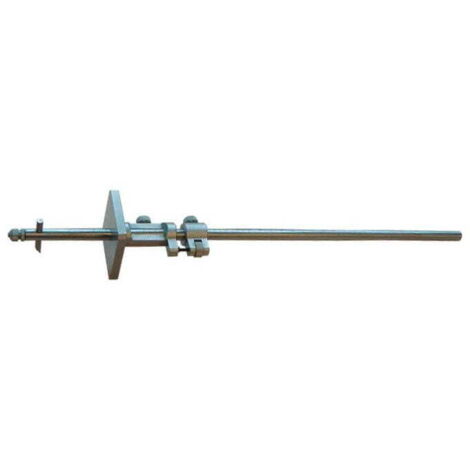 Trusquin universel réglage fin avec tige cilindrique et plaque carrée 57x45 mm 300 mm MIB STP300M