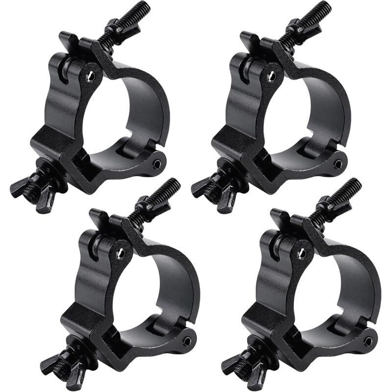 Truss Clamp,4 Pack 48 52 mm Truss Bracket,Crochets De Fixation Clamp,Pince De Lumière De Scène Pour Eclairages Et projecteurs De Scène Mobiles