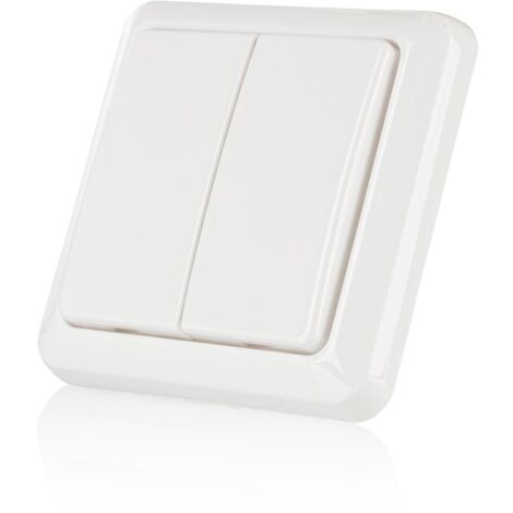 Trust AWST-8802 Doppio Interruttore da Muro Senza Fili, Bianco