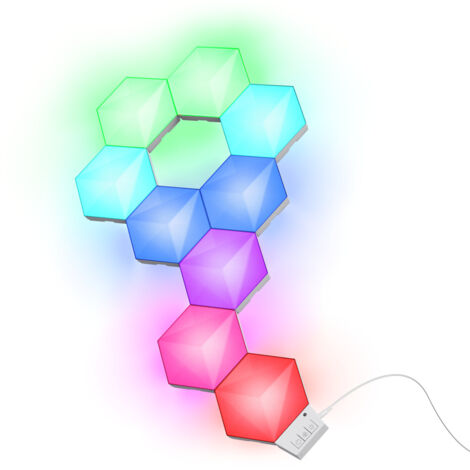 Trust GXT902 VYBZ Pannello Luminoso Hexagonale RGB per Effetti di Illuminazione e Atmosfera