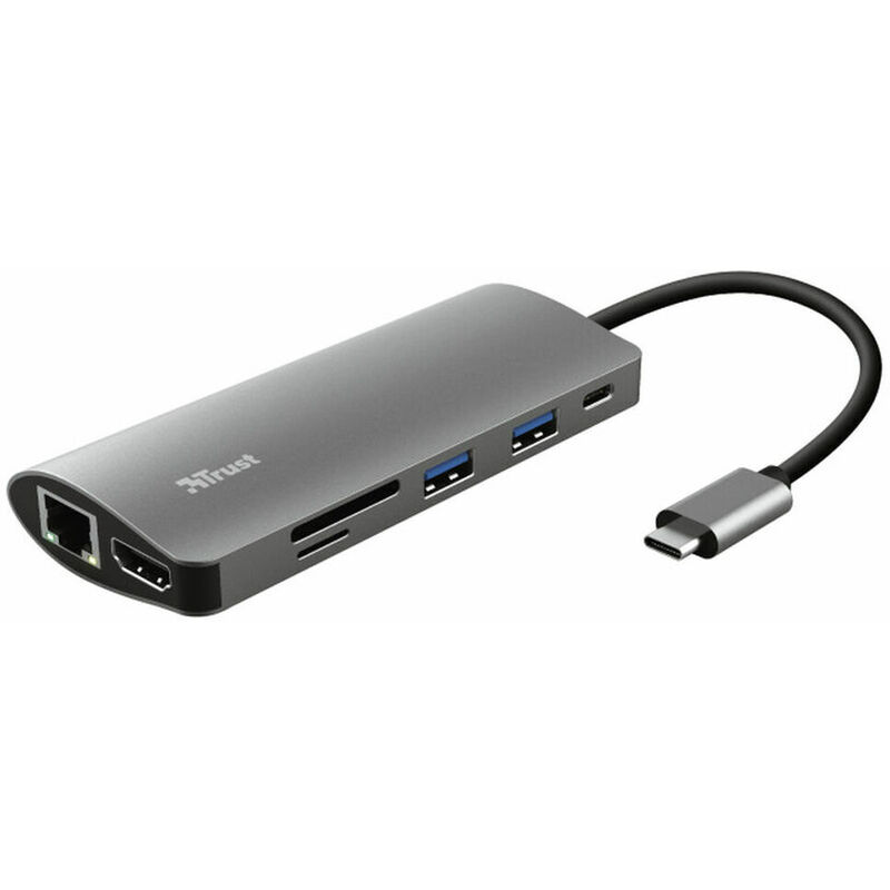 

Trust Hub USB 7in1 Trust 23775 Plata Aluminio