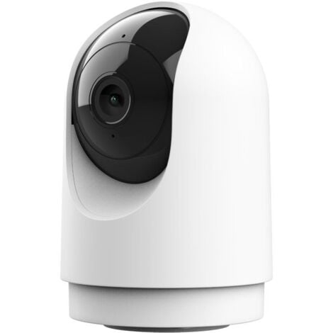 Trust IPCAM-2700 Caméra de surveillance intérieure WiFi, caméra 360° avec vision nocturne, sirène et microphone intégrés, détection de personnes, caméra avec application, vidéosurveillance, White
