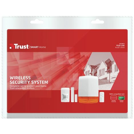Trust - Kit alarma Wifi - Wireless Security System - Alarma ALSET-2000.