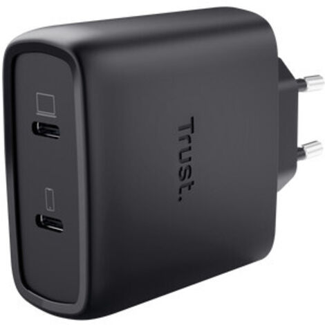Trust Maxo Caricabatteria a 2 porte USB-C GaN da 65 W