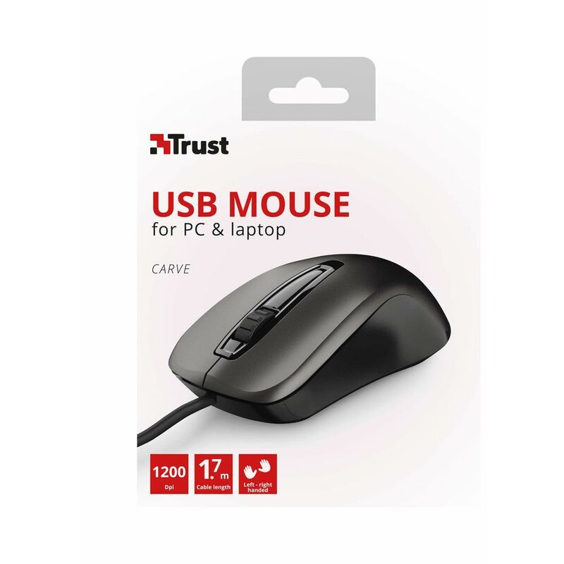 

Ratón 23733 Negro - Trust