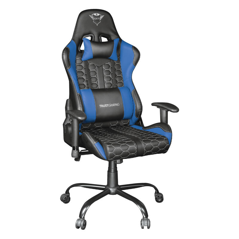 

Trust - Silla Gaming Ergonómica GXT 708B Resto - Silla Gamer, Totalmente Giratoria, Respaldo Ajustable, Silla Escritorio para Ordenador, Oficina, PC