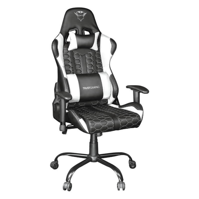 

Trust - Silla Gaming Ergonómica GXT 708W Resto - Silla Gamer, Totalmente Giratoria, Respaldo Ajustable, Silla Escritorio para Ordenador, Oficina, PC