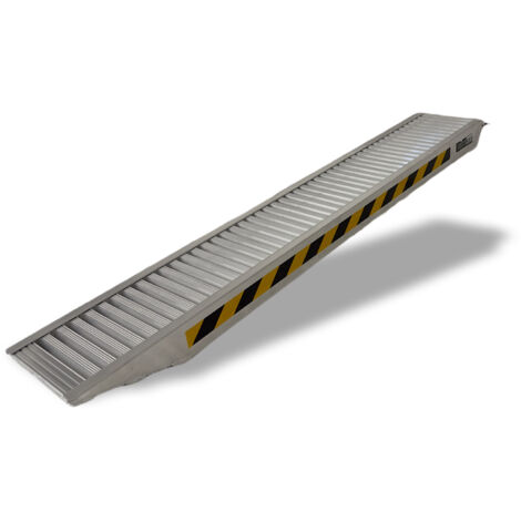 TRUTZHOLM 1x Profi Schwerlastrampe 255 cm 1650 kg Alu 30,5 cm Breite Auffahrrampe Verladerampe