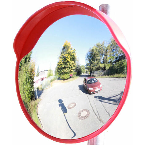 TRUTZHOLM Sicherheitsspiegel rund 60 cm mit schwenkbarer Halterung Verkehrsspiegel