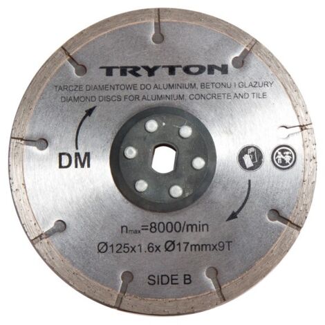 Tryton TPD860K Disque diamanté 125 mm Coupe précise