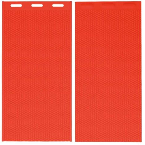 Trywise  2 pièces 5.4mm Silicone cire d'abeille moule cire d'abeille fond de teint presse moule apiculture fournitures 44x28cm rouge