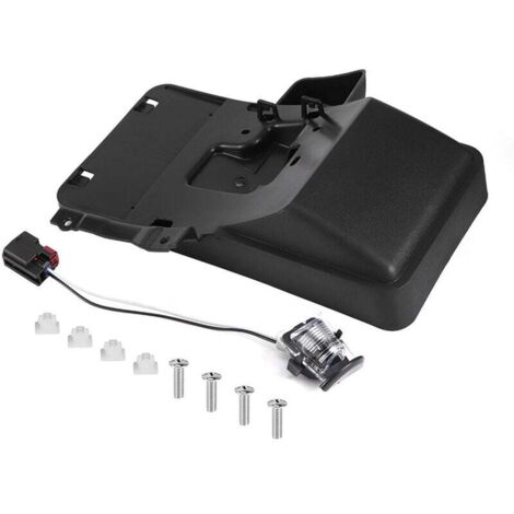 Trywise 68064720AA Support de plaque d'immatriculation arrière de rechange pour Jeep Wrangler JK 07-16