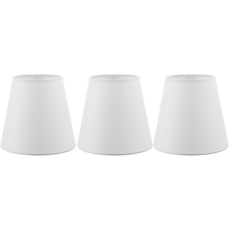 Trywise Abat-jour en tissu de Style européen moderne, 3 pièces, abat-jour à clipser E14 pour lustre à bougie