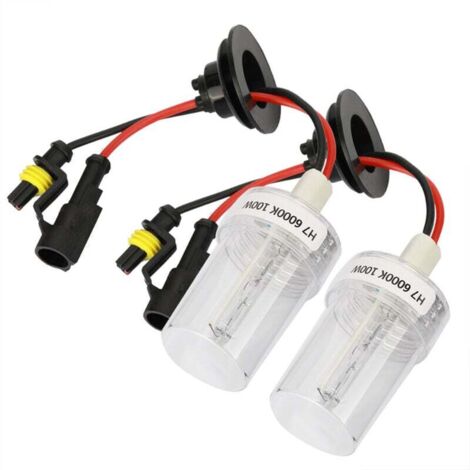 Trywise  Bright Xenon Light, 2Pcs 100W H7 6000K High Brightness Car Xenon Headlight Head Lamp Ampoules de rechange
