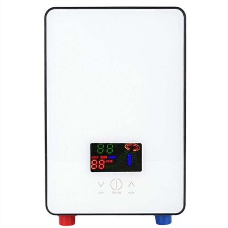Trywise Chauffe-eau instantané Réchauffeur d'eau chaude sans réservoir 220V 6500W pour la douche de salle de bains à la maison avec la tête de douche