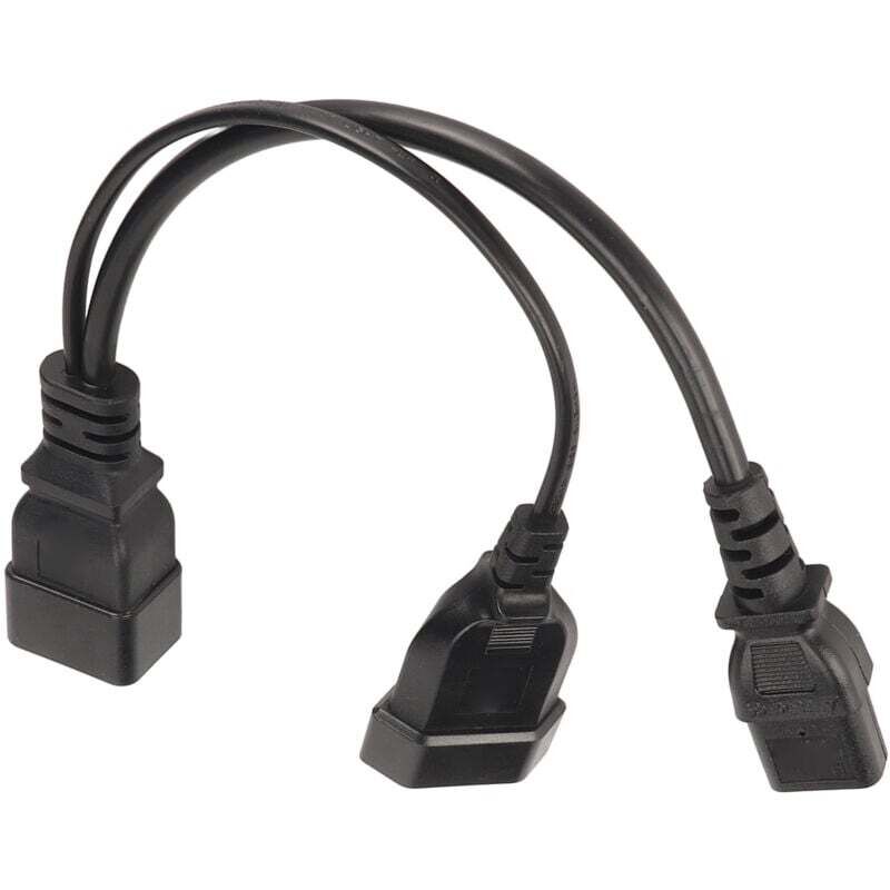 Trywise Cordon d'alimentation IEC320 C13 et C20, prise femelle, séparateur en Y, 12,6 pouces