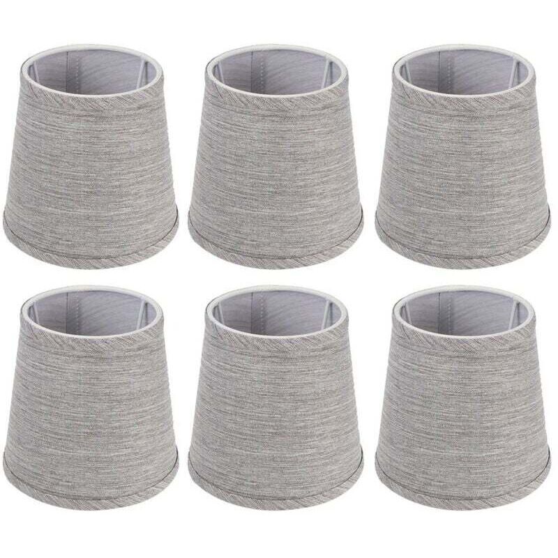 Trywise Couverture de lumière moderne en tissu, Film intérieur pour abat-jour, Style européen pour lustre, applique murale avec Interface E14, 6