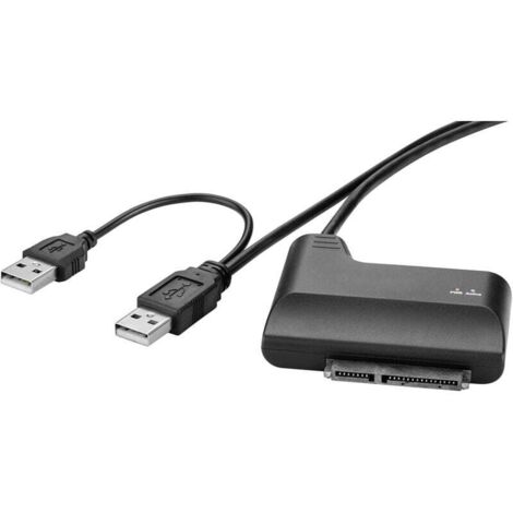 Trywise disques durs / SSD Adaptateur [1x USB 2.0 type A mâle - 1x SATA mâle 7+15 pôles] 0.30 m contacts dorés W070491