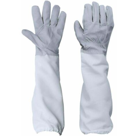 Trywise  Gants de protection pour apiculteur, gants d'apiculteur, gants d'apiculteur en peau de mouton, gants d'apiculteur en peau de mouton de haute qualité
