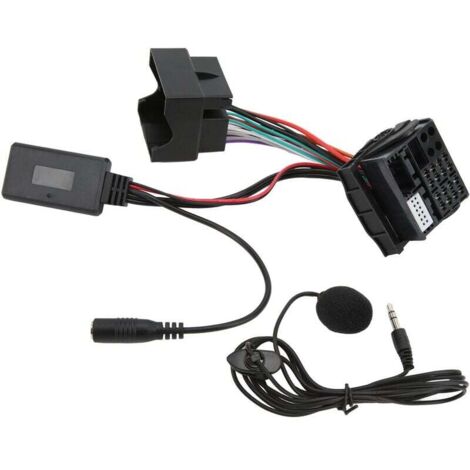 Trywise Harnais de fil complet pour autoradio RD4, 40 broches, Microphone Bluetooth, adaptateur de cble AUX IN de remplacement pour citron C2 C3 C4 C6