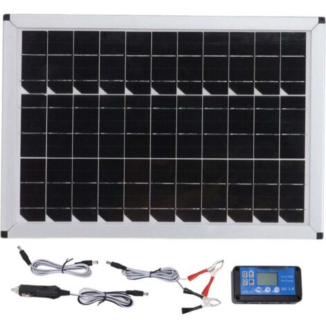 Trywise Kit de panneau solaire portable 100 W 18 V Panneau solaire portable monocristallin 100 W 18 V pour automobiles, navires, avions, agriculture extérieure, plantation, tourisme